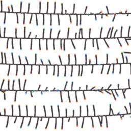 300 LED Indoor & Outdoor Multi Colour Cluster Christmas Lights