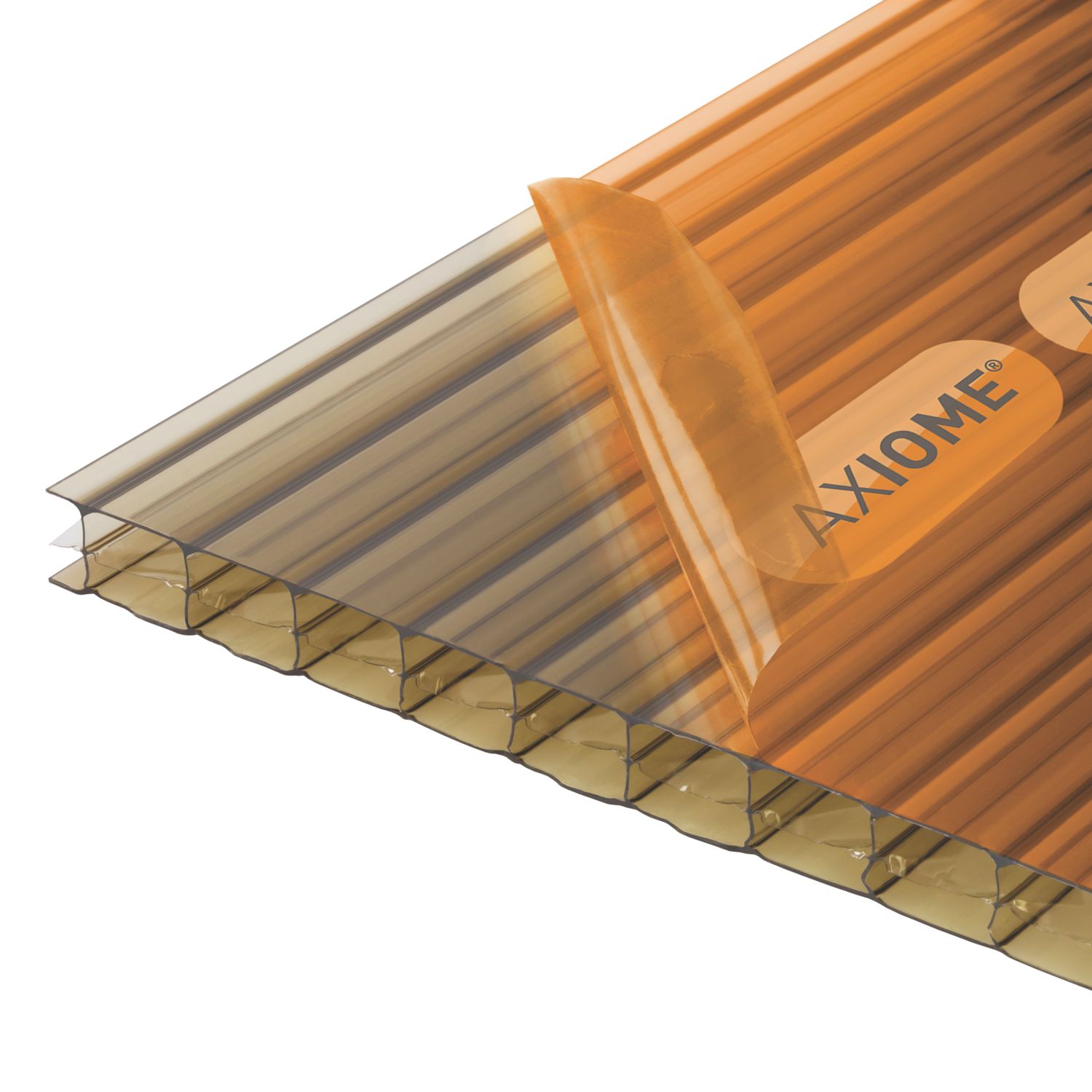 Axiome Triplewall Polycarbonate Sheet Bronze 690mm x 16mm x 4000mm (498FH)