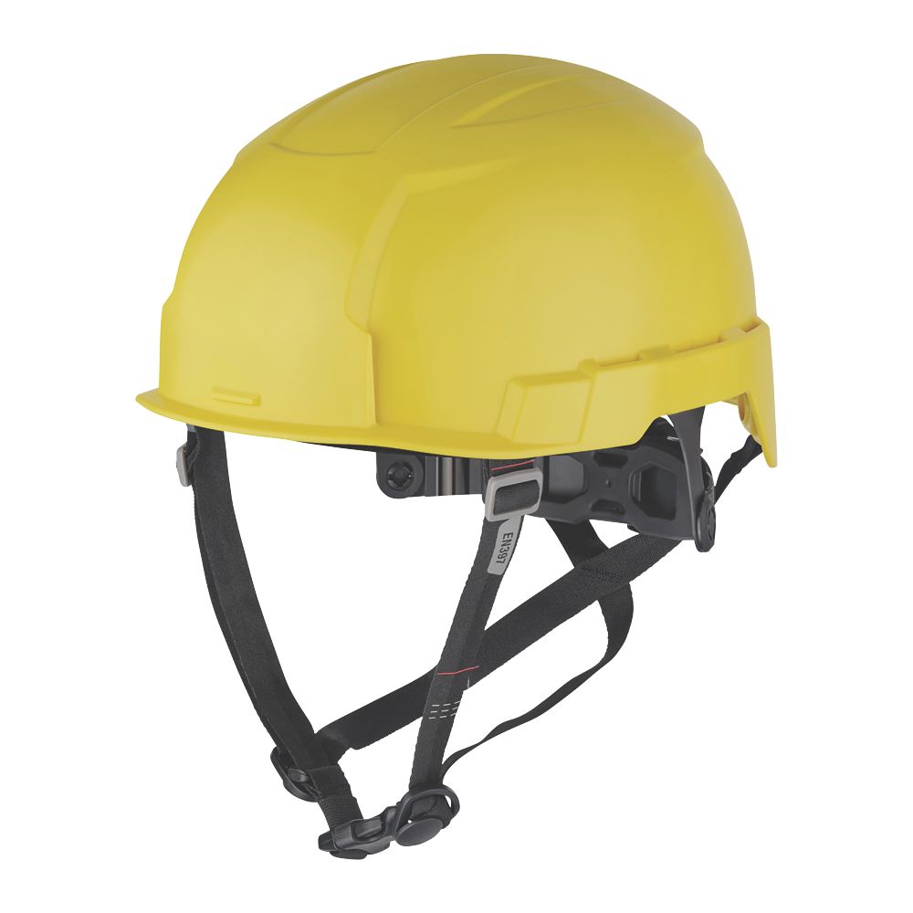 Milwaukee BOLT200 Unvented Helmet Yellow - Screwfix