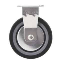 Essentials Heavy Duty TPR Fixed Castor 100mm Grey