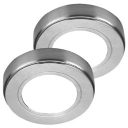 Sensio Hype TrioTone Round LED Under Cabinet Lights Steel 4W 170 - 190lm 2 Pack