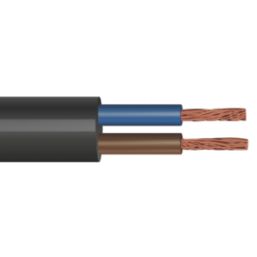 Time 2182Y Black 2-Core 0.75mm² Flexible Cable 10m Coil