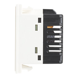 Contactum Media Modular 2.1A 10.5W 2-Outlet Type A USB Socket White