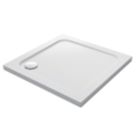 Mira Flight Low Corner Waste Square Shower Tray White 800mm x 800mm x 40mm