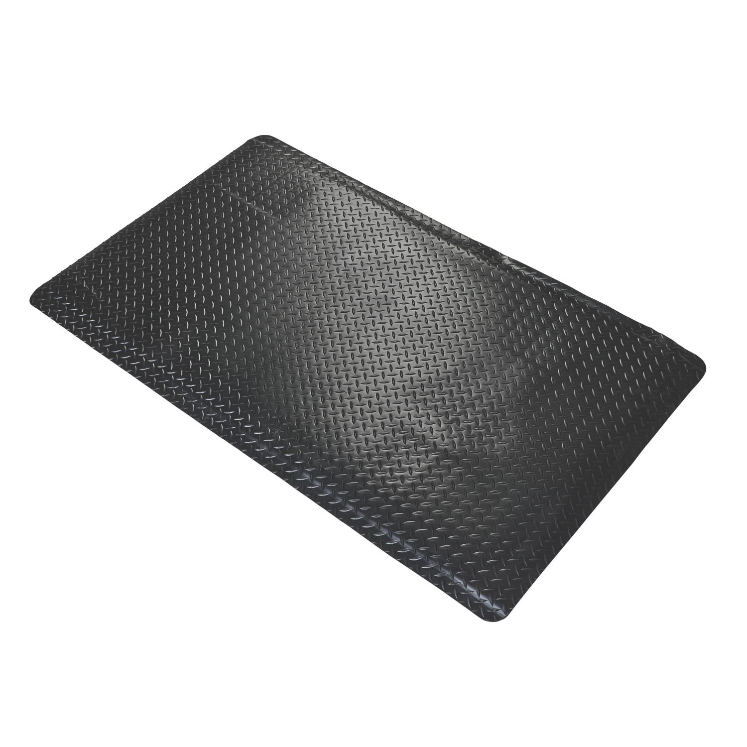COBA Deckplate ReGen Anti-Fatigue Floor Mat Black 900mm x 600mm x 15mm (498YN)