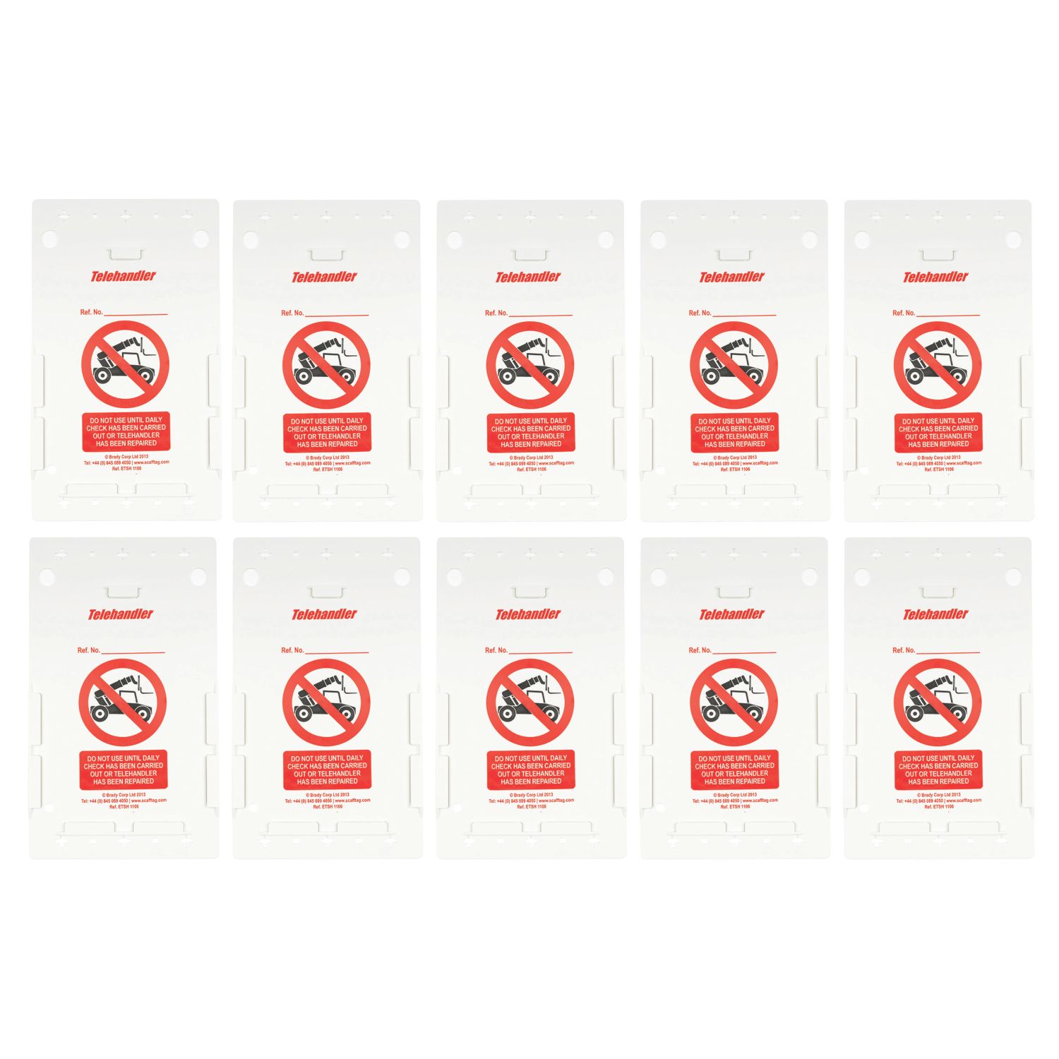 Scafftag Telehandler Tag Holder 10 Pack (498YU)