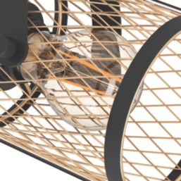 Eglo Dellow Cylindrical 1-Light Spotlight Black