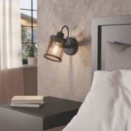 Eglo Dellow Cylindrical 1-Light Spotlight Black