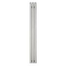 Time Bamboo  1800mm x 200mm 3066BTU Matt Chrome Vertical Designer Radiator