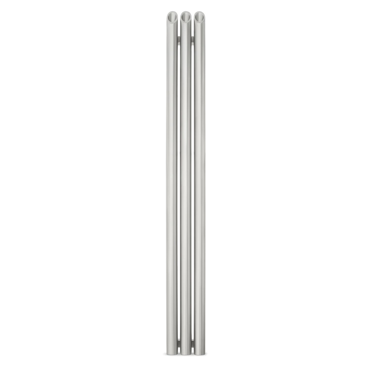 Time Bamboo 1800mm x 200mm 3066BTU Matt Chrome Vertical Designer Radiator (499KL)