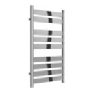 Reina 950mm x 500mm 1221BTU Chrome Flat Designer Towel Radiator