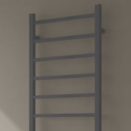 Reina 800mm x 500mm 1107BTU Anthracite Flat Designer Towel Radiator
