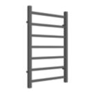 Reina 800mm x 500mm 1107BTU Anthracite Flat Designer Towel Radiator