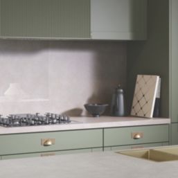 Wilsonart Omega Modern Terrazzo Dune Square Edge Matt Beige Stone Effect Laminate Breakfast Bar 4100mm x 900mm x 38mm