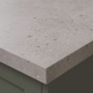 Wilsonart Omega Modern Terrazzo Dune Square Edge Matt Beige Stone Effect Laminate Breakfast Bar 4100mm x 900mm x 38mm