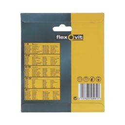 Flexovit  A203F 80 Grit 8-Hole Punched Multi-Material Sanding Discs 115mm 6 Pack