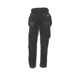 DeWalt Harrison Work Trousers Black/Grey 30" W 31" L