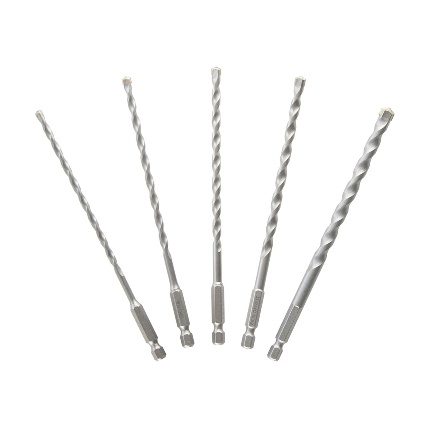 DeWalt Impact Ready Hex Shank Multi-Material Drill Bit Set 5 Pieces (499TH)