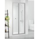 Triton Neo Six  Framed Square Bi-Fold Shower Door Chrome  900mm x 1850mm