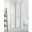 Triton Neo Six  Framed Square Bi-Fold Shower Door Chrome  900mm x 1850mm