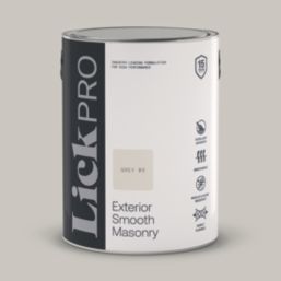 LickPro 5Ltr Smooth Grey 03 Masonry Paint