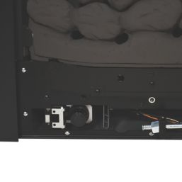 Be Modern Design Black Slide Control Inset Gas Manual Fire 510mm x 123mm x 605mm