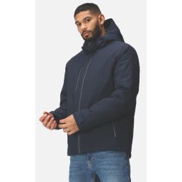 Regatta Navigate 100% Waterproof Jacket Navy/Seal Grey 3X Large Size 50" Chest
