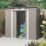 Rowlinson Trentvale 6' 6" x 3' 6" (Nominal) Pent Metal Shed Light Grey