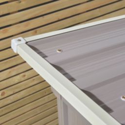 Rowlinson Trentvale 6' 6" x 3' 6" (Nominal) Pent Metal Shed Light Grey