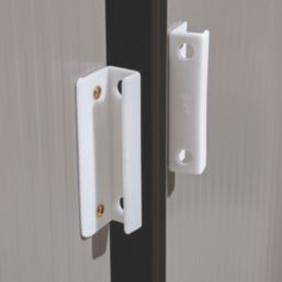 Rowlinson Trentvale 6' 6" x 3' 6" (Nominal) Pent Metal Shed Light Grey