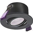 Knightsbridge SpektroLED Tilt  Fire Rated LED 4-CCT Downlight Matt Black 5 / 8W 870lm