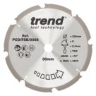 Trend PCD/FSB/3058 Multi-Material Fibreboard Saw blade 305mm x 30mm 8T