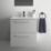 Ideal Standard i.life A Wall-Hung Vanity Unit with Chrome Handles & Basin Matt White 600mm x 440mm x 630mm