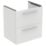 Ideal Standard i.life A Wall-Hung Vanity Unit with Chrome Handles & Basin Matt White 600mm x 440mm x 630mm
