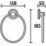 Bristan Solo Towel Ring Chrome