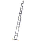 Werner PRO 3-Section Aluminium Square Rung Extension Ladder 6.93m