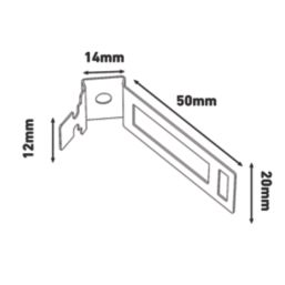 D-Line Pre-Galvanised Steel Safe-D Conduit Saddles 20mm Black 100 Pack