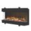 Be Modern Pryzm Invision 1000 Black Remote Control Wall-Mounted Electric Inset Fire 1008mm x 111mm x 296mm
