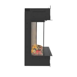 Be Modern Pryzm Invision 1000 Black Remote Control Wall-Mounted Electric Inset Fire 1008mm x 111mm x 296mm