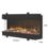 Be Modern Pryzm Invision 1000 Black Remote Control Wall-Mounted Electric Inset Fire 1008mm x 111mm x 296mm