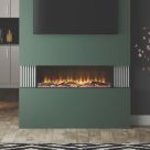 Be Modern Pryzm Invision 1000 Black Remote Control Wall-Mounted Electric Inset Fire 1008mm x 111mm x 296mm