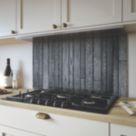Wilsonart Shou Sugi Ban Black Splashback 900mm x 800mm x 4mm