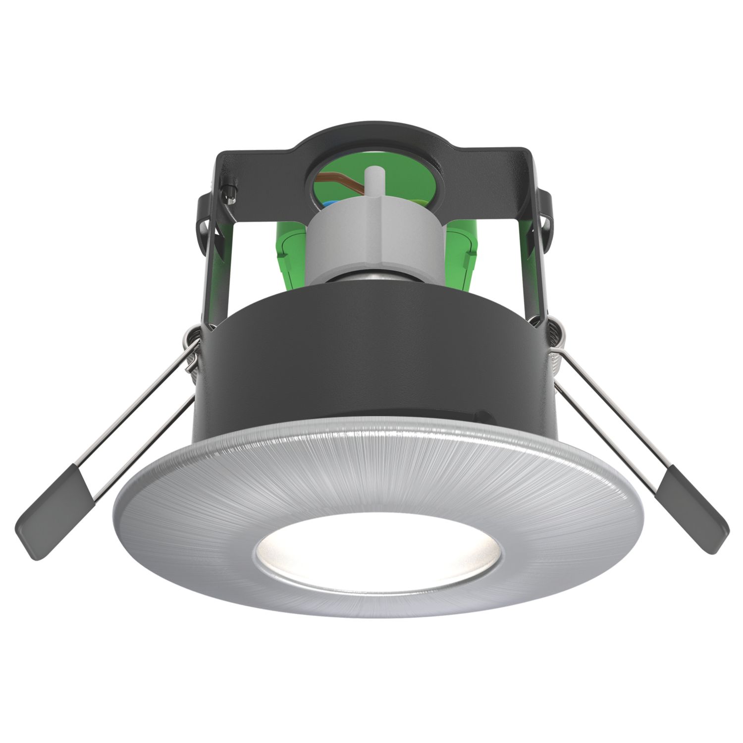 4lite WiZ Connected Fixed Fire Rated LED Smart Downlight Satin Chrome 4.9W 345lm (500PG)