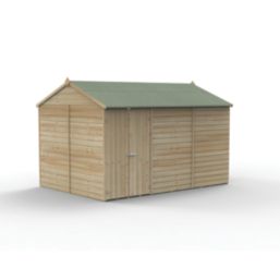 Forest Beckwood 11' 6" x 8' (Nominal) Reverse Apex Shiplap Timber Shed with Assembly