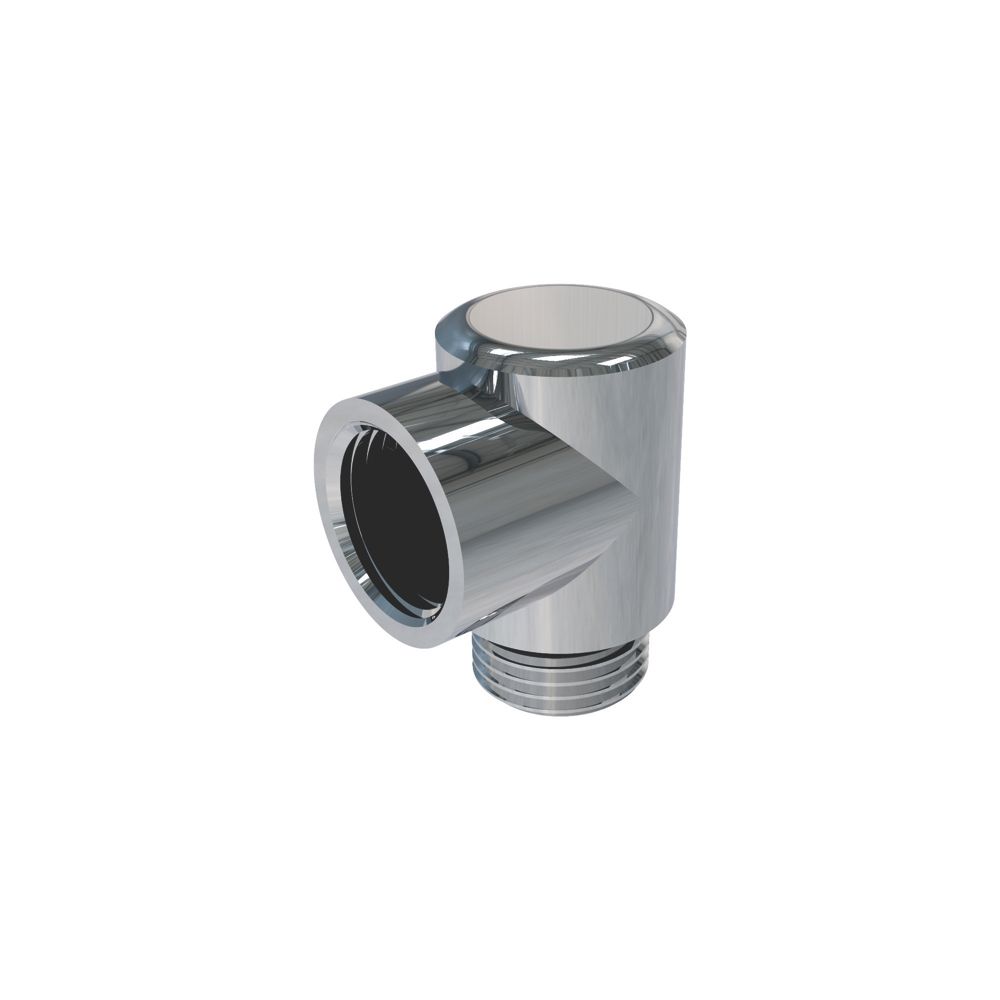 Flomasta Brass BSP Equal 90° Towel Radiator Elbow 1/2" Screwfix