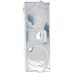 British General  1-Gang Galvanised Steel  Back Box 25mm