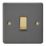 Varilight  10A 1-Gang 2-Way Light Switch  Graphite Grey with Colour-Matched Inserts