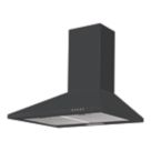 Refurb Essentials  Chimney Hood Black 598mm