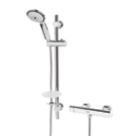 Refurb Bristan Arcus Cool Touch Rear-Fed Exposed Chrome Thermostatic Bar Mixer Shower with Adjustable Riser