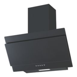 Refurb Essentials  Angled Glass Hood Black 600mm